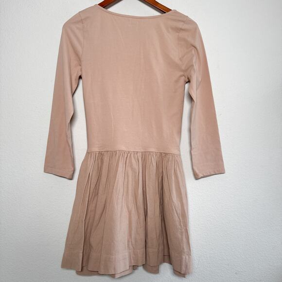 Free People Onda Long Sleeve Stretch Cotton Minidress Tuscany Pockets - Picture 8 of 14